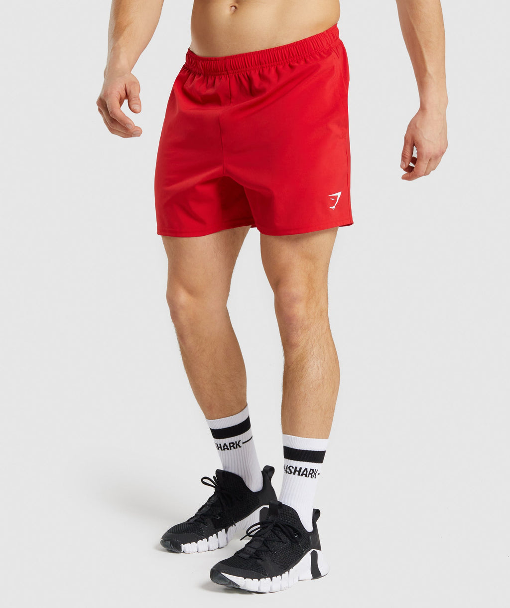 Gymshark Arrival 5" Shorts - Red