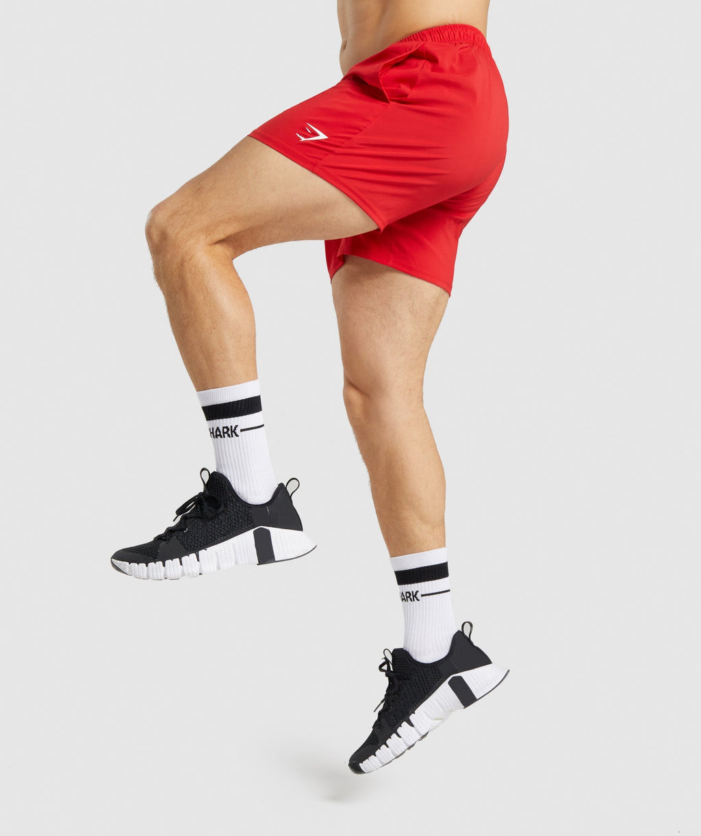 Gymshark Arrival 5" Shorts - Red