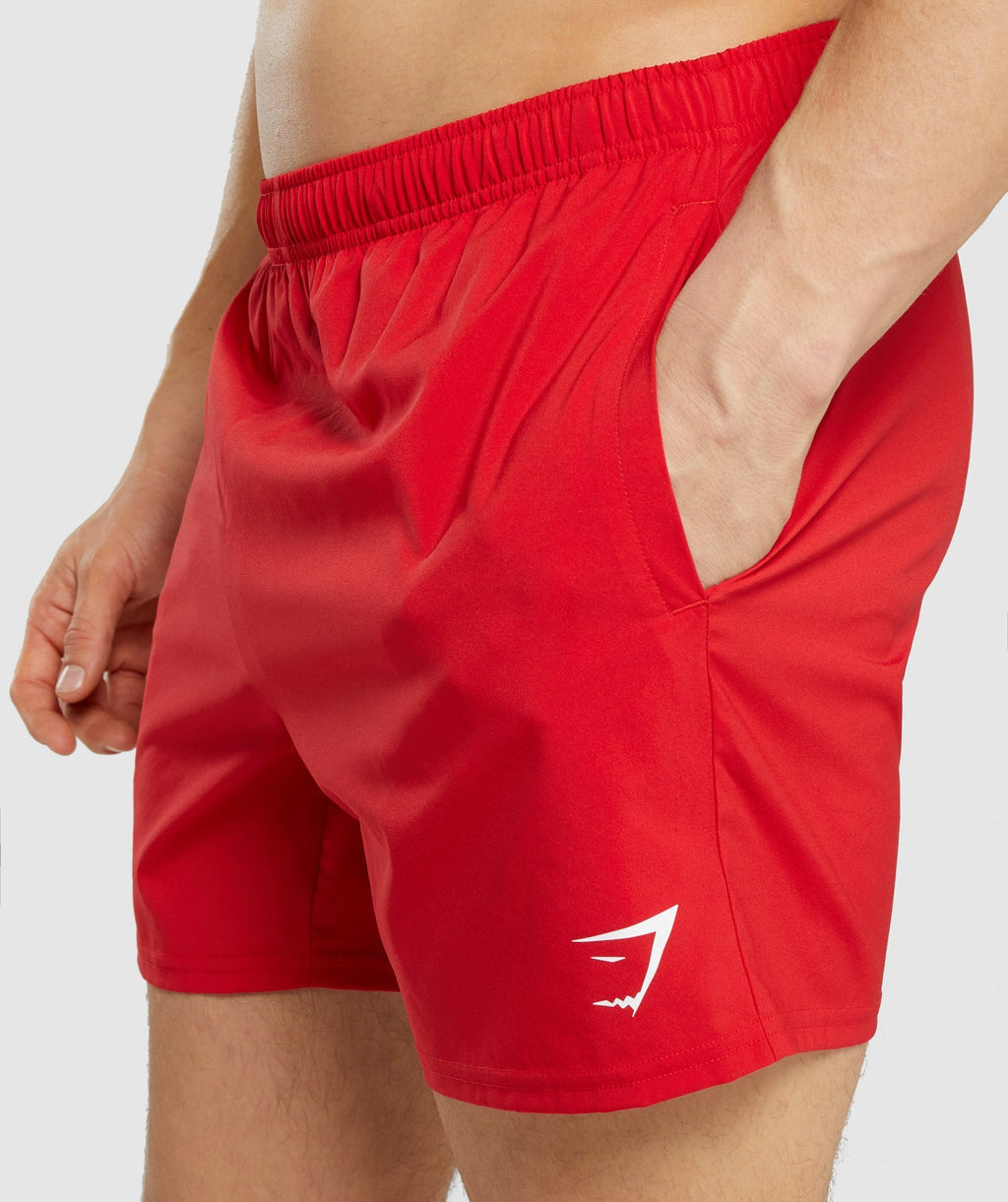 Gymshark Arrival 5" Shorts - Red