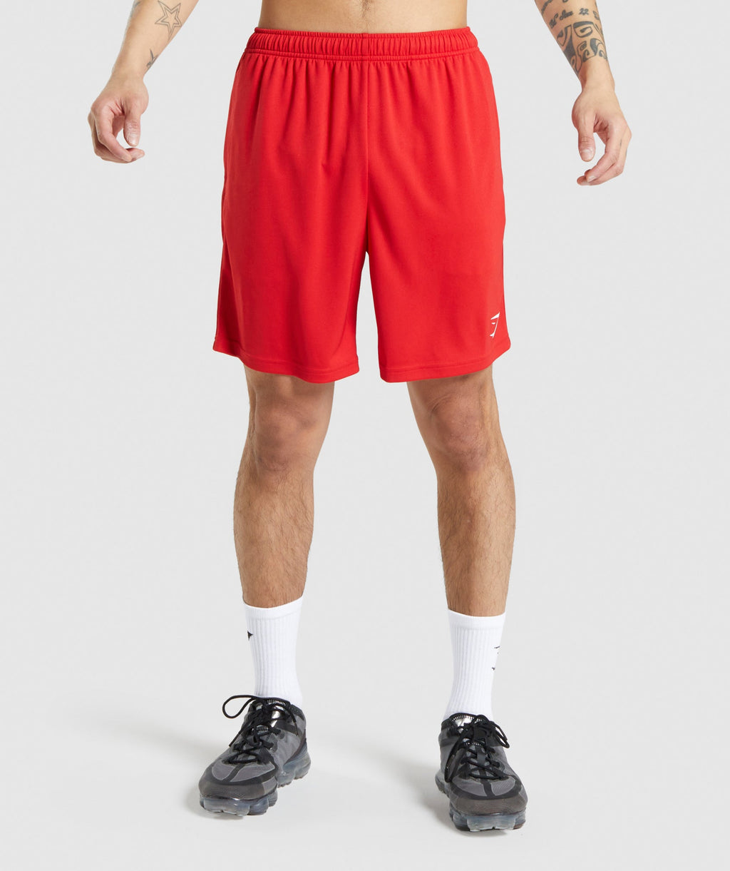 Gymshark Arrival Knitted Shorts - Red
