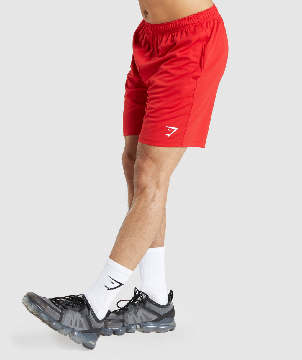 Gymshark Arrival Knitted Shorts - Red