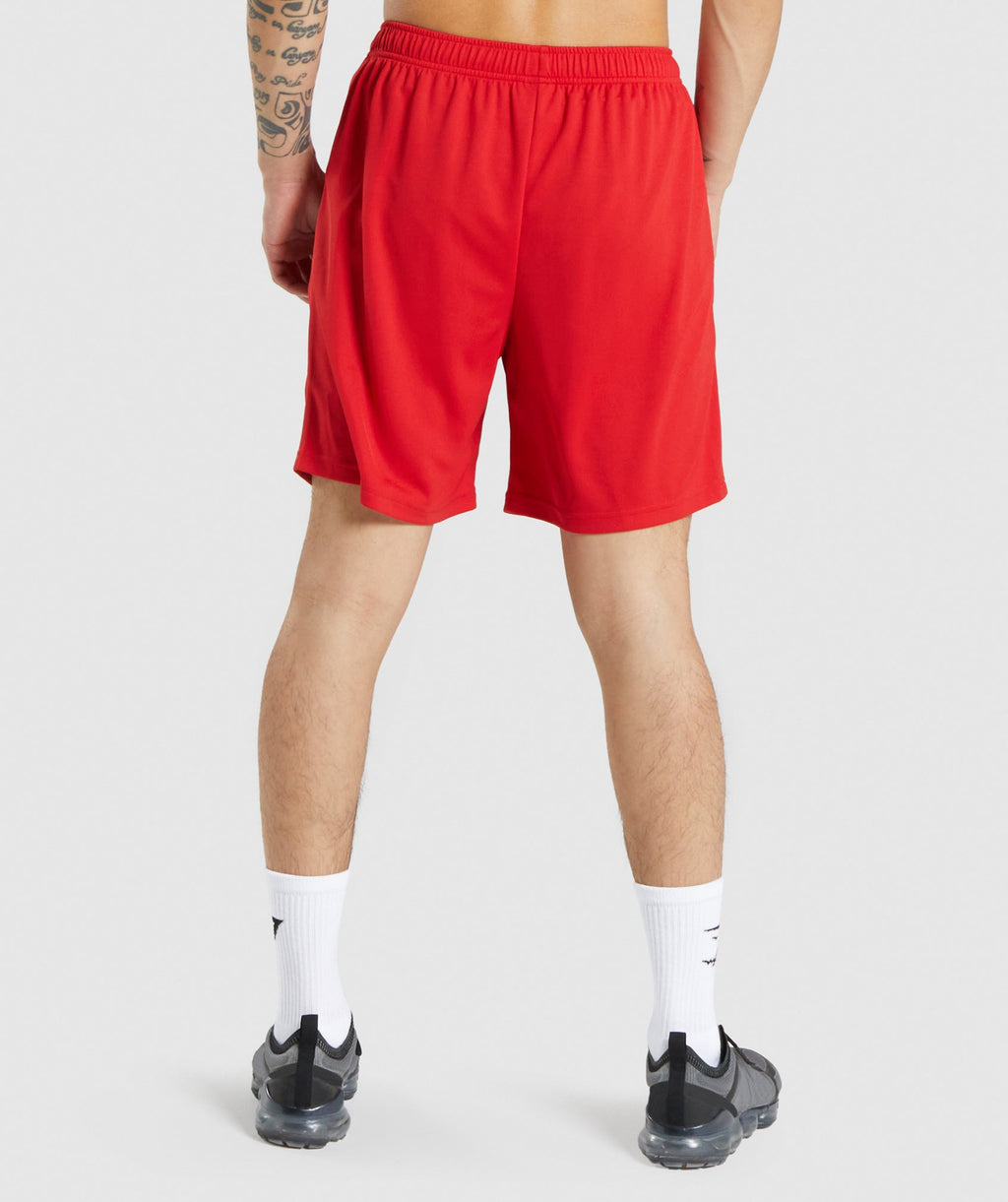 Gymshark Arrival Knitted Shorts - Red