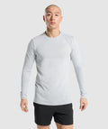 Gymshark Arrival Long Sleeve T-Shirt - Light Grey