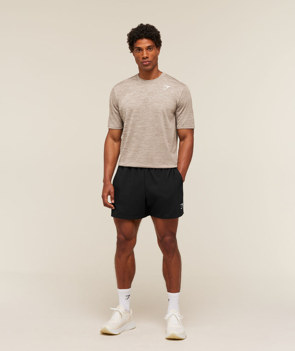 Gymshark Arrival T-Shirt - Chalk Beige/Lifestyle Brown