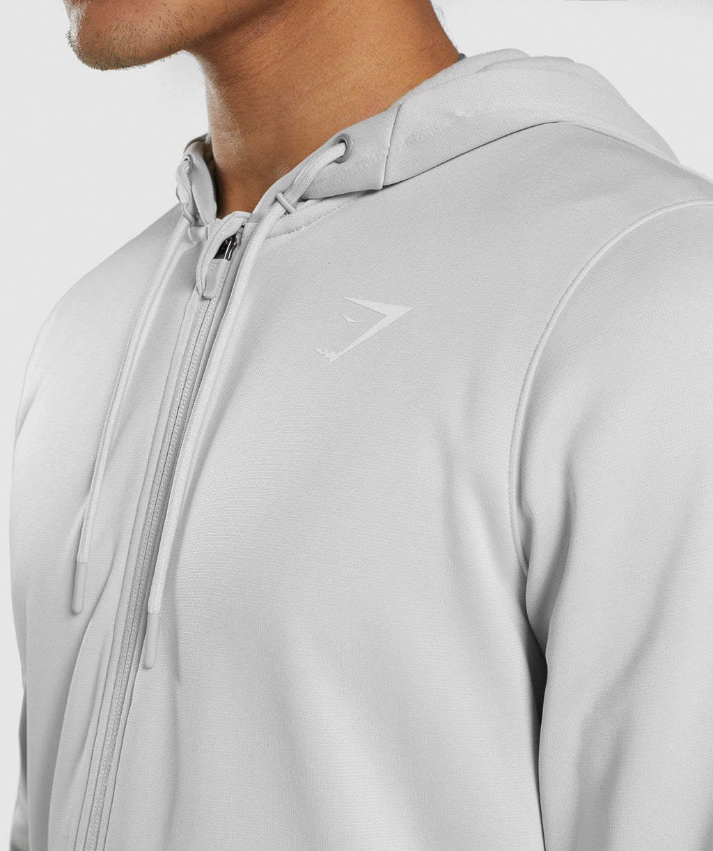Gymshark Arrival Zip Up Hoodie - Light Grey