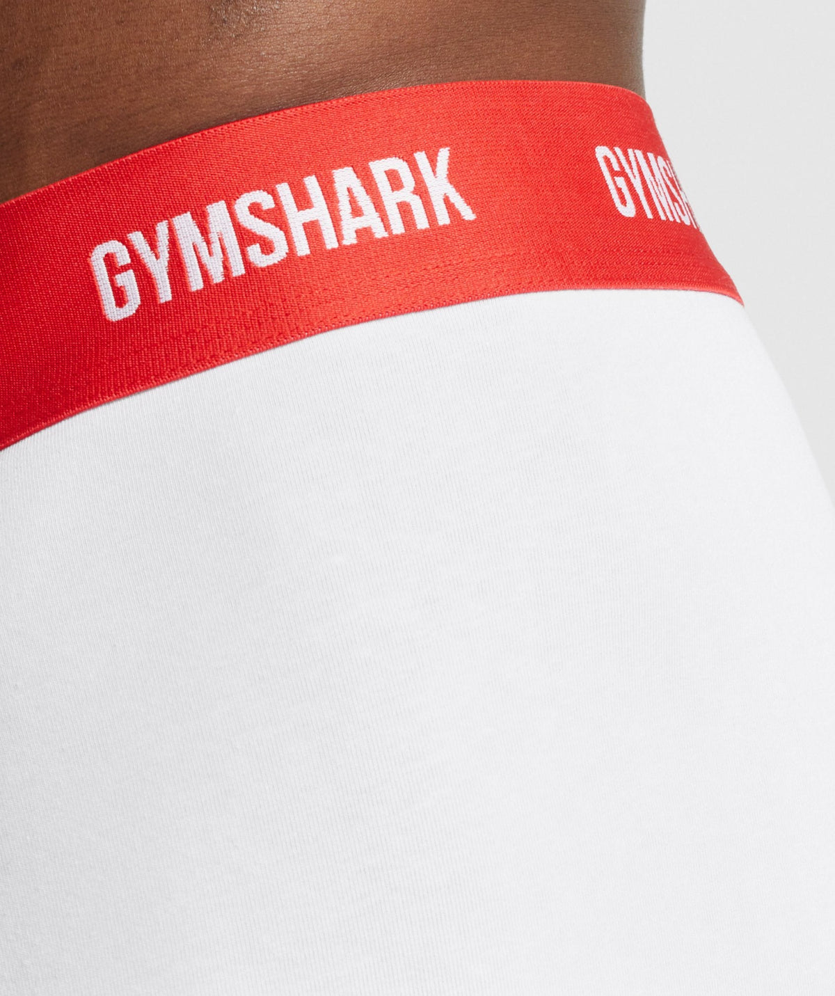 Gymshark Boxers 2pk - White/Red