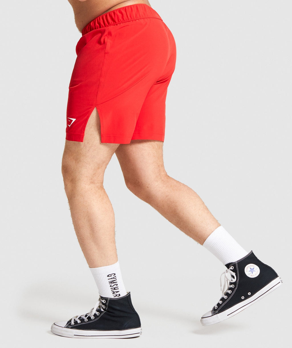 Gymshark Combat Striking Shorts - Red