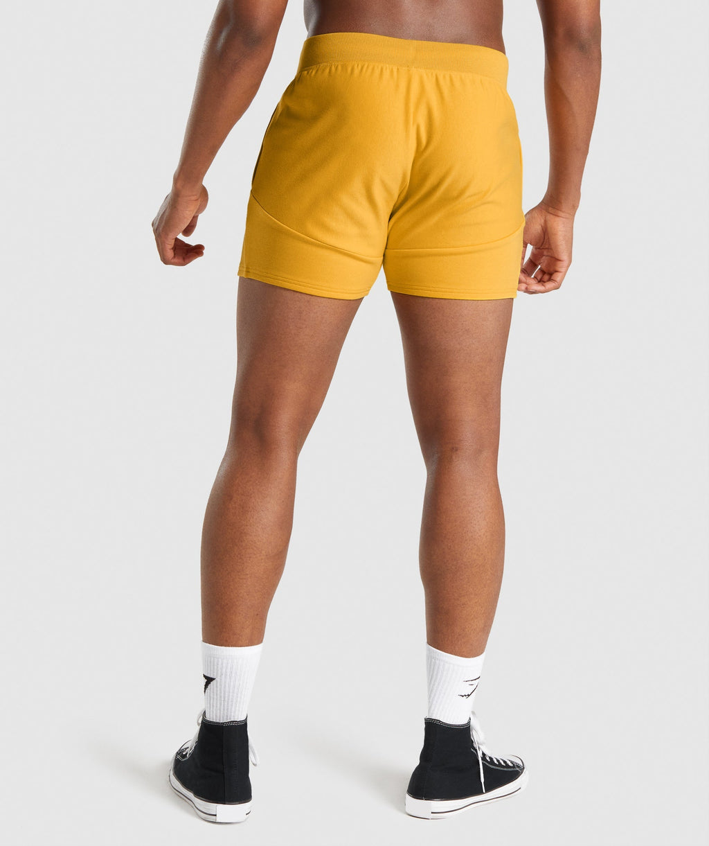 Gymshark Chalk 5" Quad Shorts - Yellow