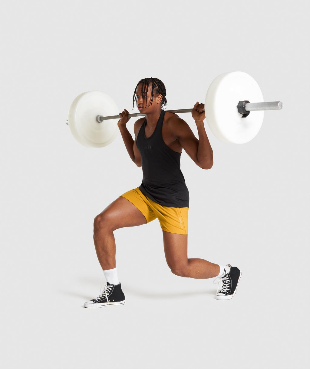 Gymshark Chalk 5" Quad Shorts - Yellow