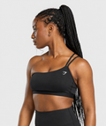 One Shoulder Bra - Negro