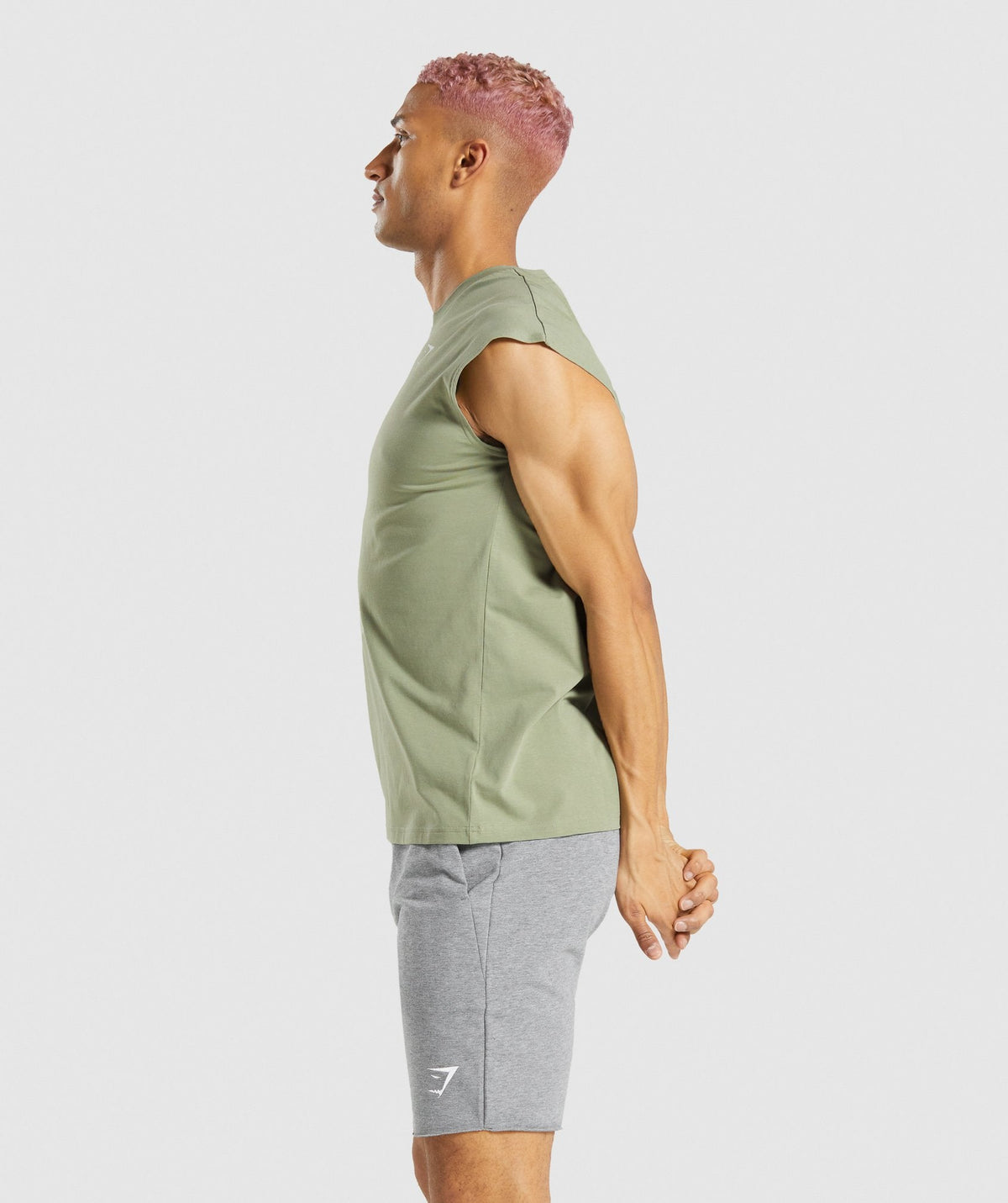 Gymshark Critical Cut Off Sleeveless Tee - Light Green