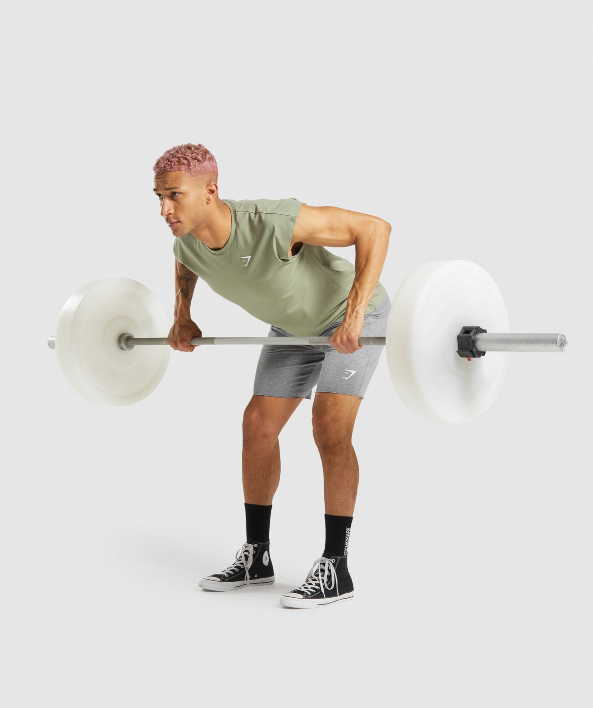 Gymshark Critical Cut Off Sleeveless Tee - Light Green