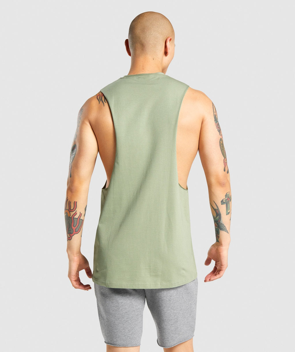 Gymshark Critical Drop Arm Tank - Light Green