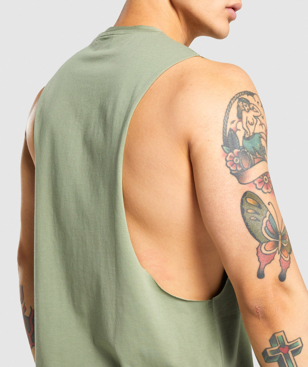 Gymshark Critical Drop Arm Tank - Light Green