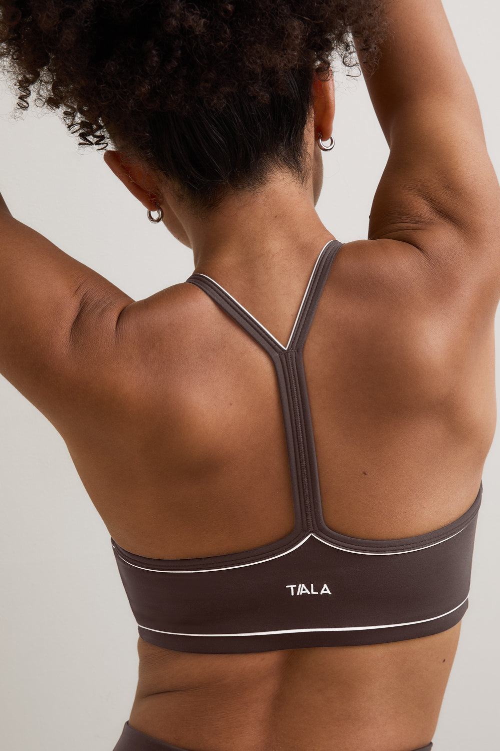 DayFlex Contrast Sweetheart Sports Bra - Chestnut Brown