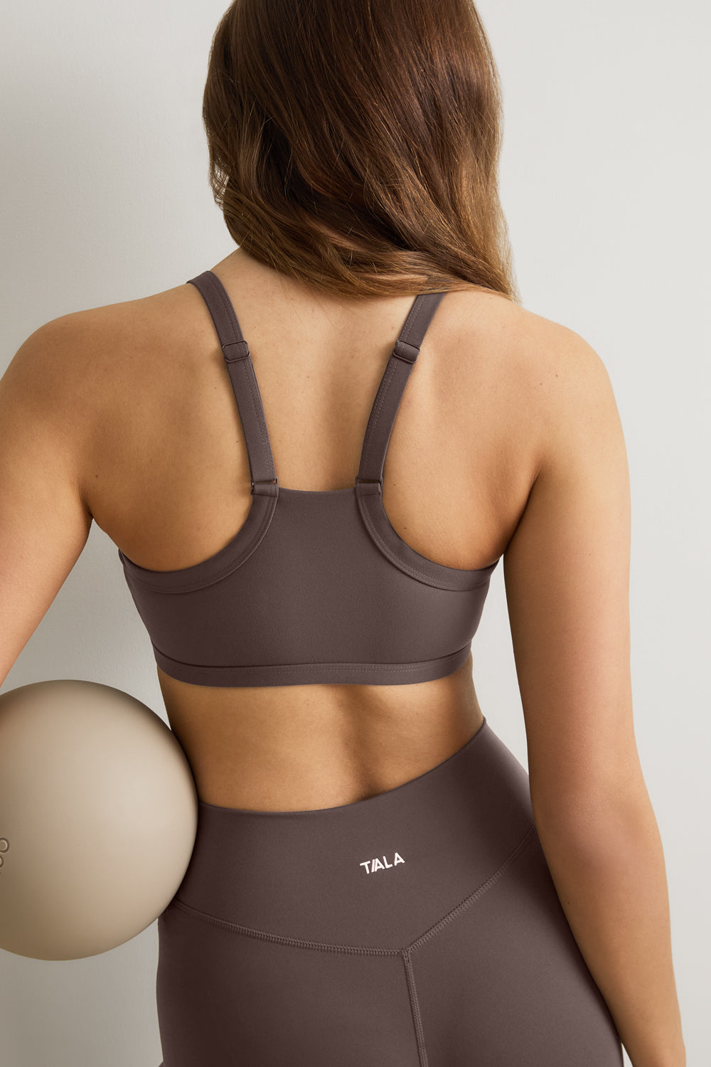 DayFlex Bandeau Sports Bra - Mocha Brown