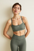 DayFlex Bandeau Sports Bra - Light Moss