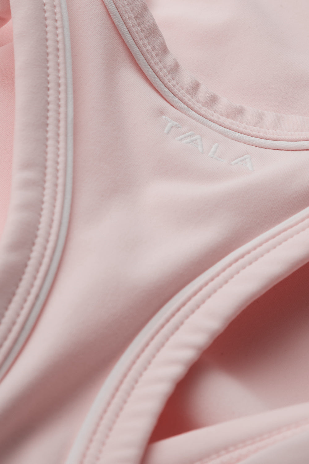 DayFlex Built-In Support V Neck Racer Vest - Ballet Slipper