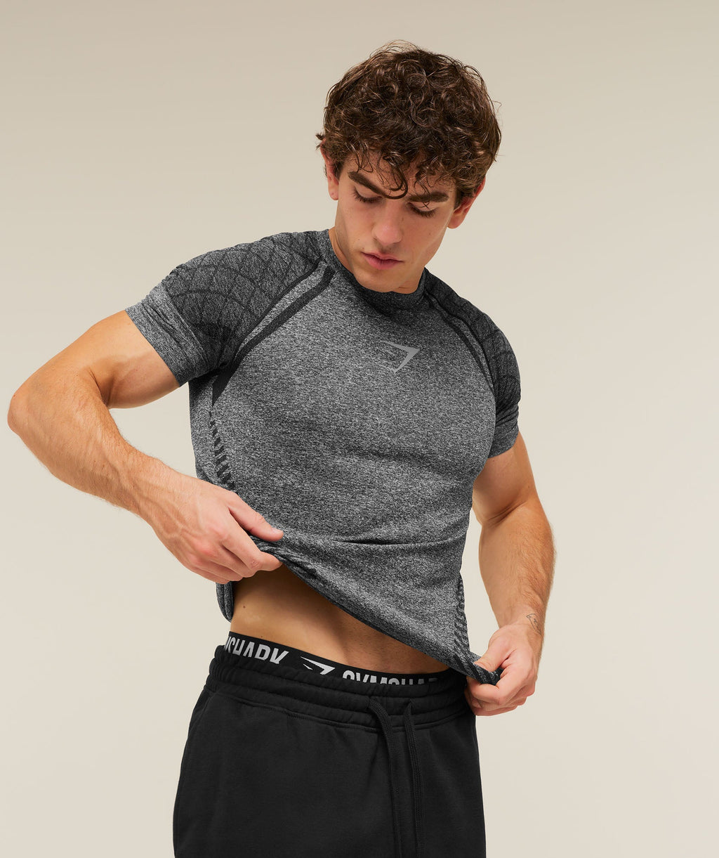 Gymshark Devant Seamless T-Shirt - Black