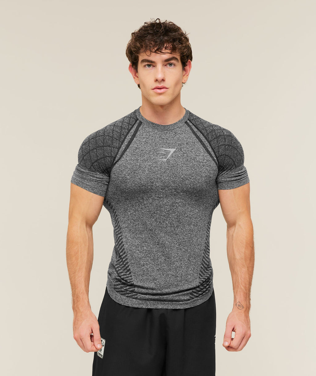 Gymshark Devant Seamless T-Shirt - Black