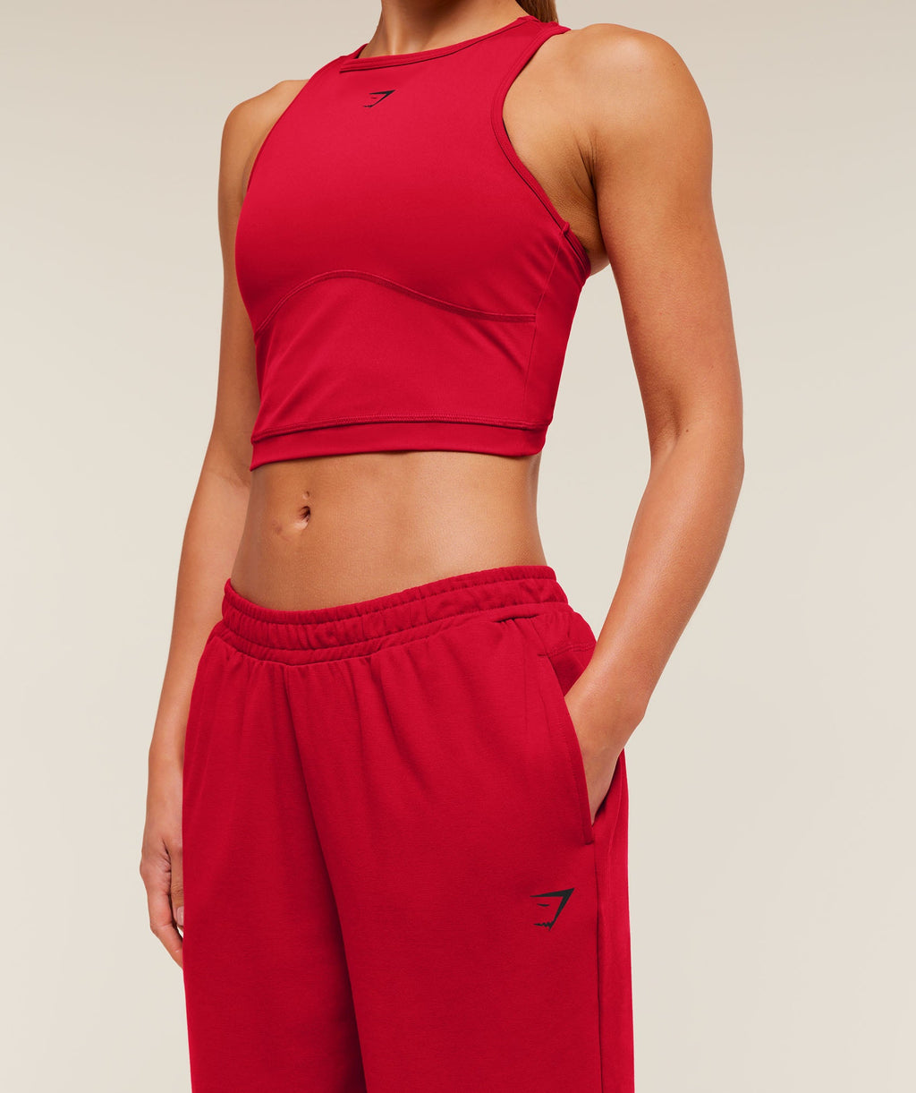 Gymshark Lifting Dipped Waistband Pants - Carmine Red
