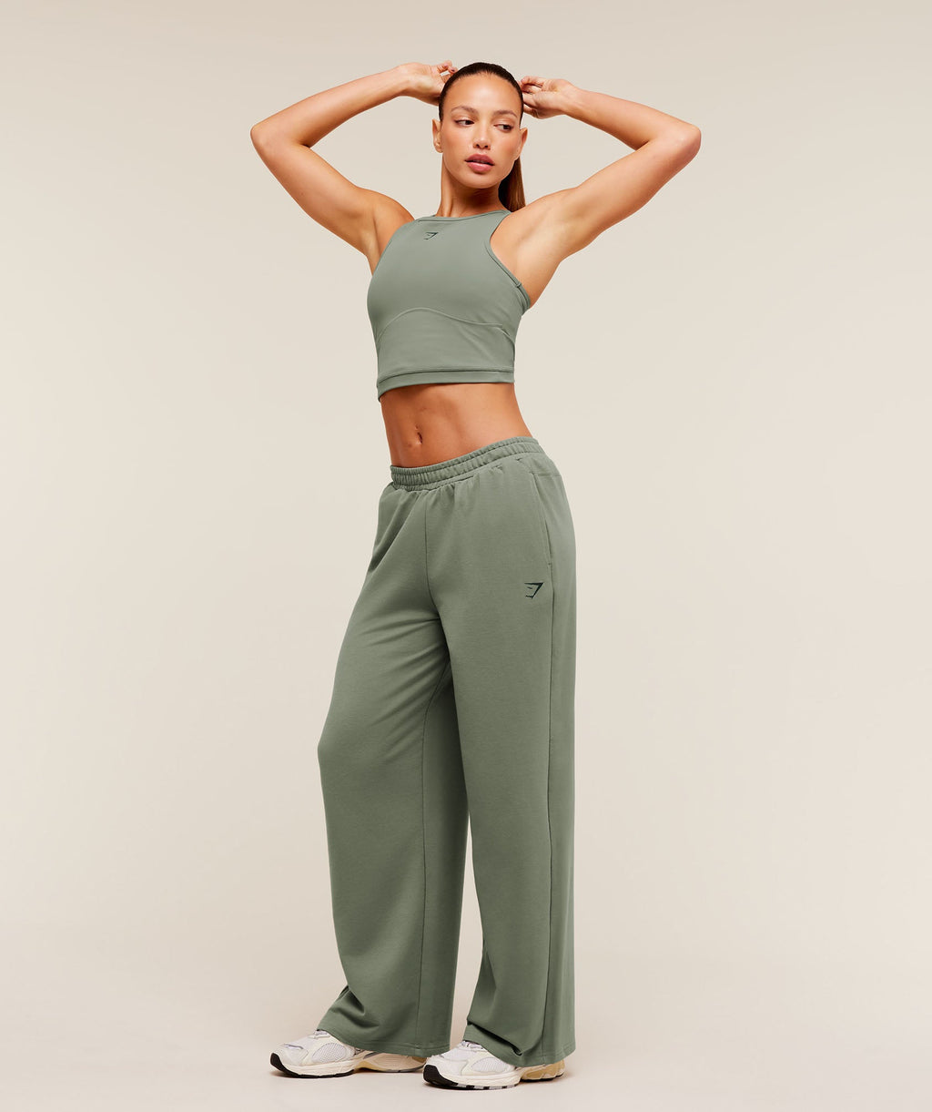 Gymshark Lifting Dipped Waistband Pants - Unit Green