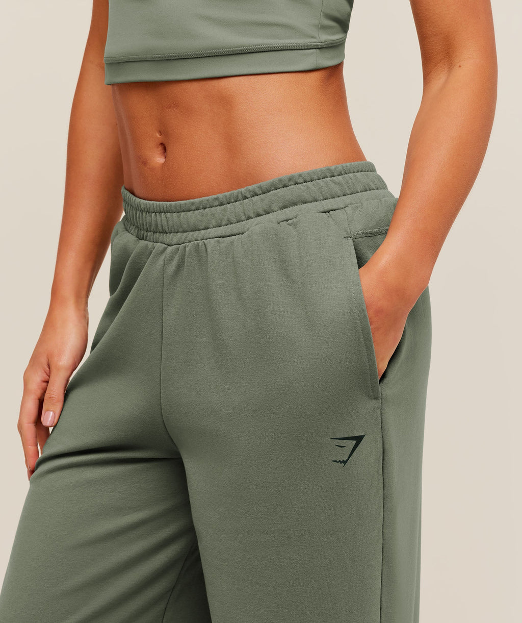 Gymshark Lifting Dipped Waistband Pants - Unit Green