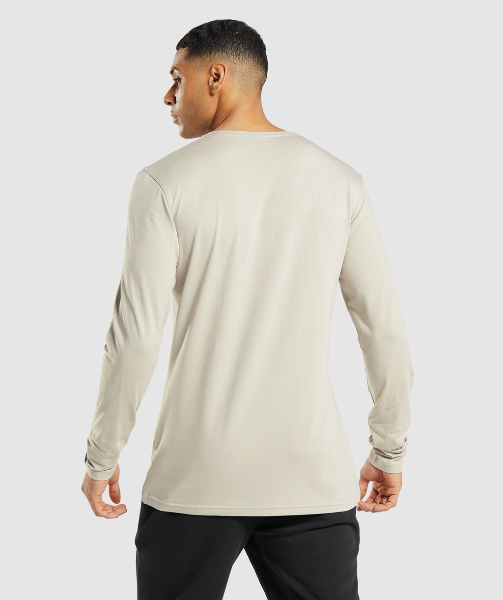 Gymshark Essential Long Sleeve T-Shirt- Pebble Grey
