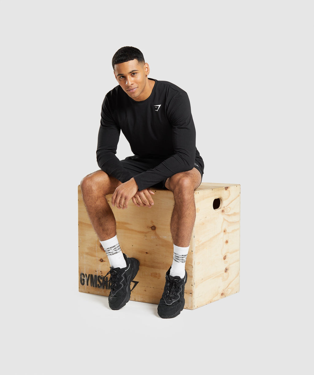 Gymshark Essential Long Sleeve T-Shirt - Black