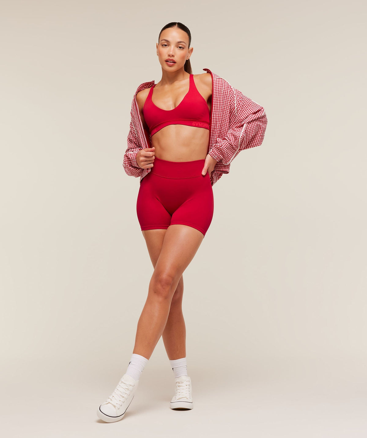 Gymshark Flex V4 Shorts - Carmine Red/P363
