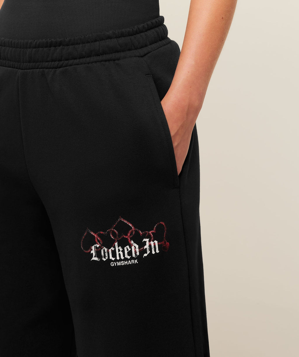 Gymshark Locked In Graphic Jogger - Black