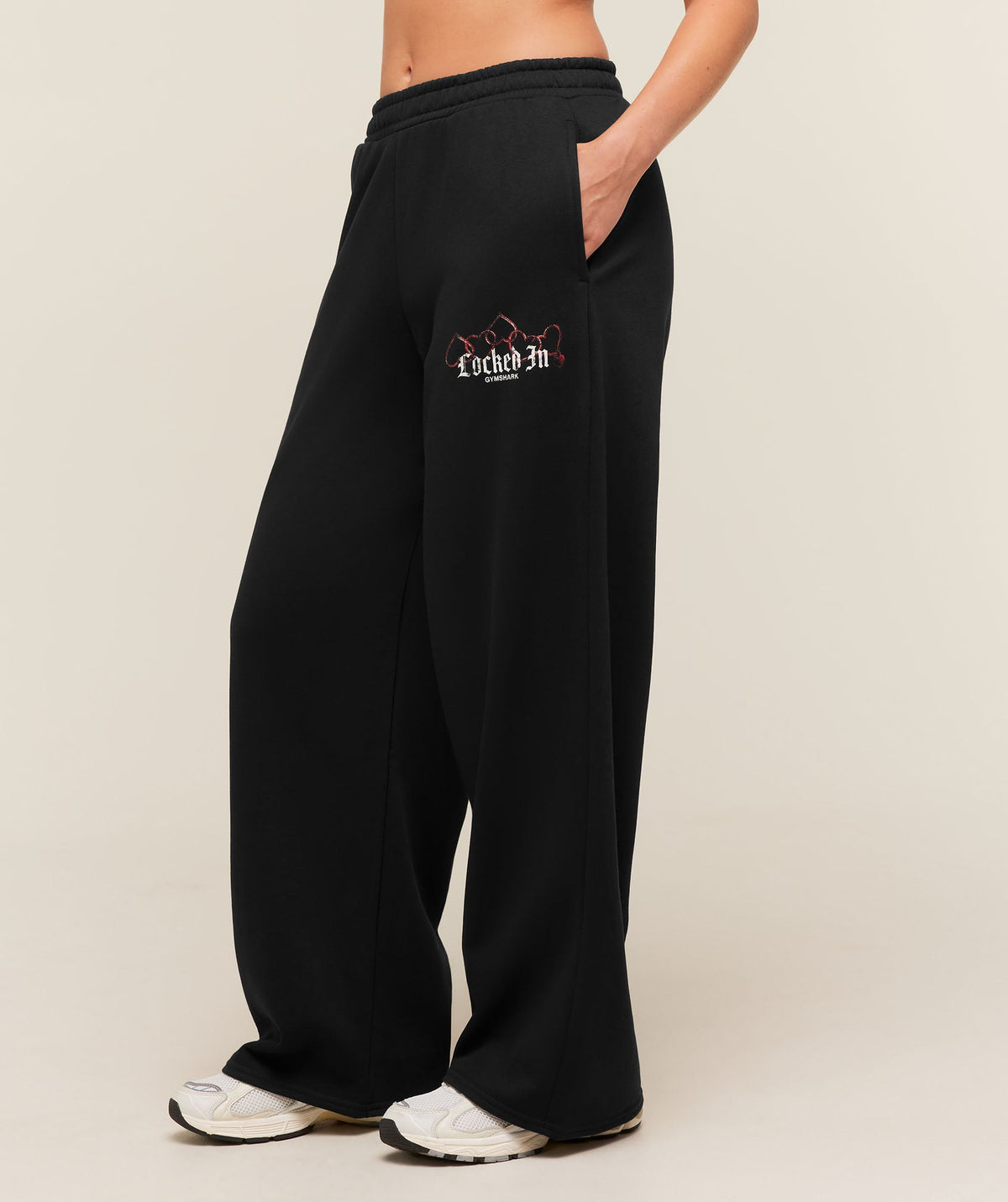 Gymshark Locked In Graphic Jogger - Black