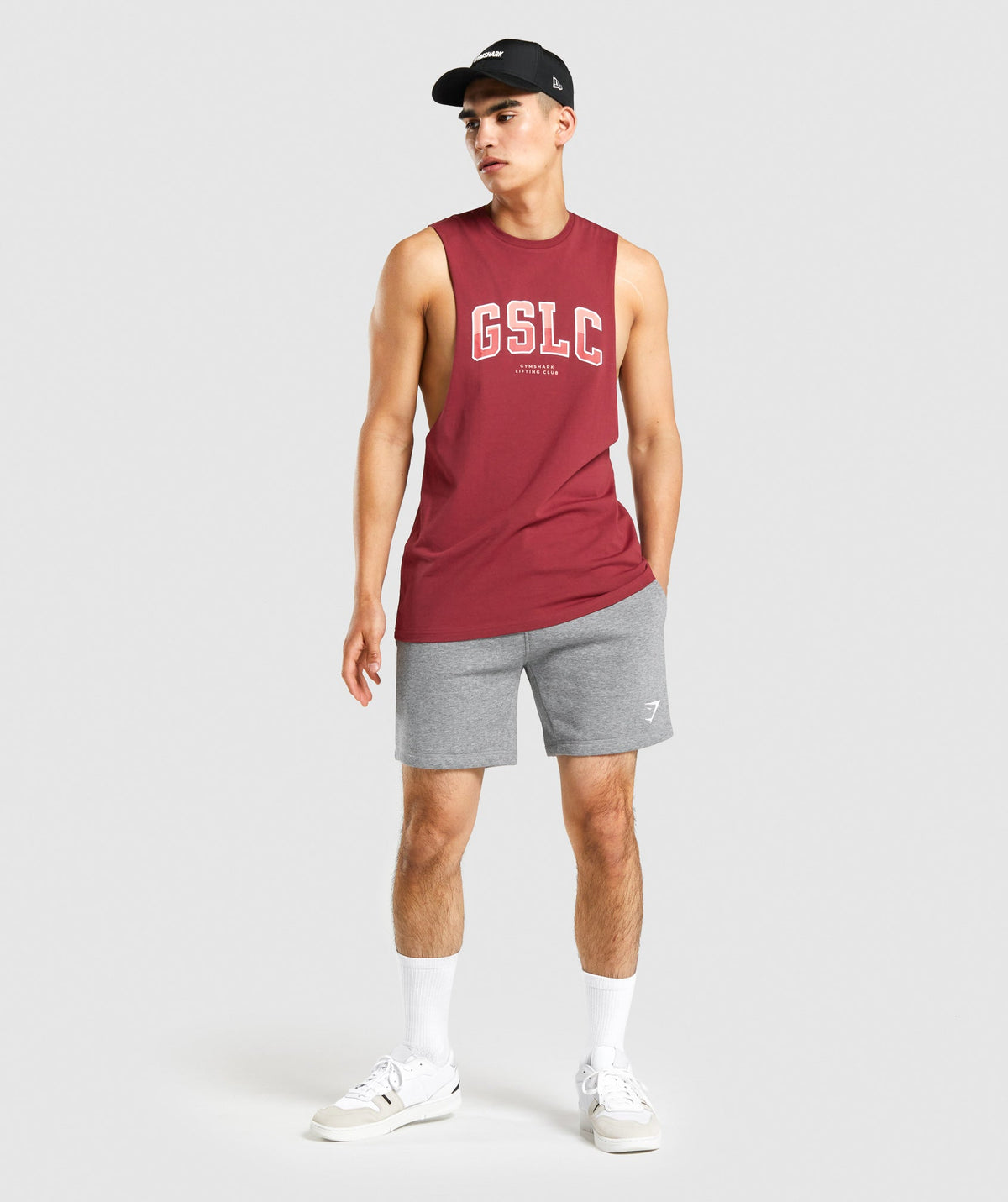 Gymshark GSLC Collegiate Drop Arm Tank - Burgundy