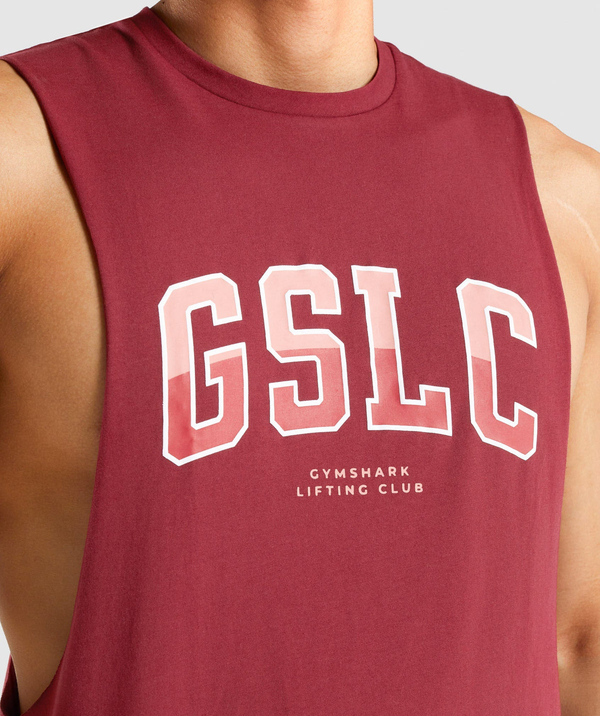 Gymshark GSLC Collegiate Drop Arm Tank - Burgundy