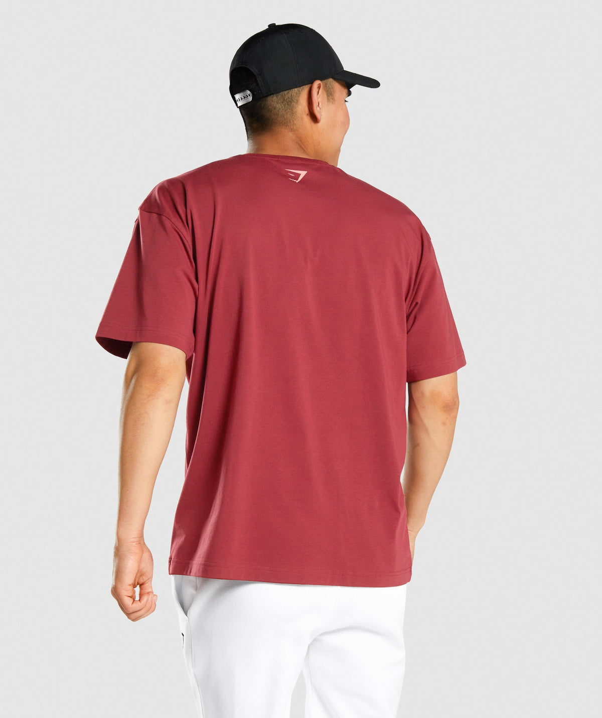 Gymshark GSLC Collegiate Oversized T-Shirt - Burgundy