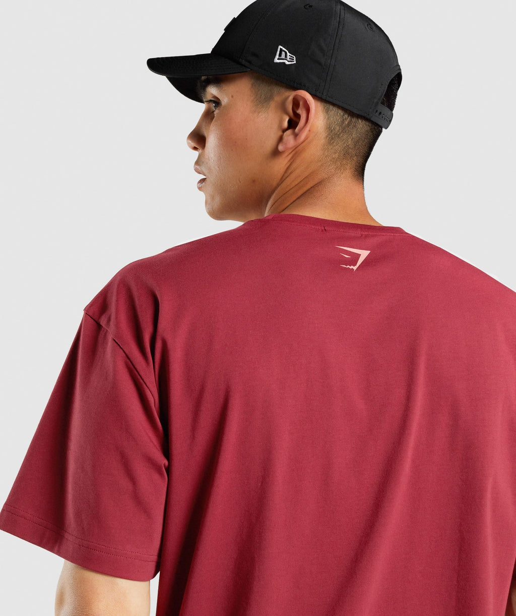 Gymshark GSLC Collegiate Oversized T-Shirt - Burgundy