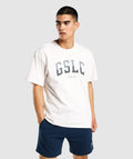 Gymshark GSLC Collegiate Oversized T-Shirt - Cream