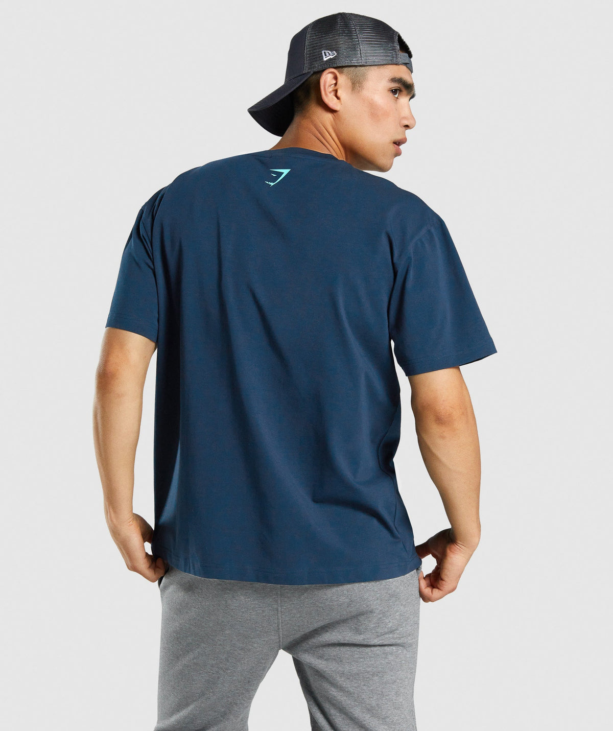Gymshark GSLC Collegiate Oversized T-Shirt - Navy