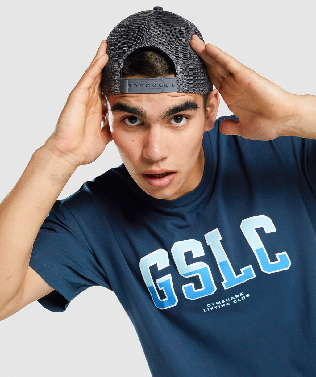 Gymshark GSLC Collegiate Oversized T-Shirt - Navy