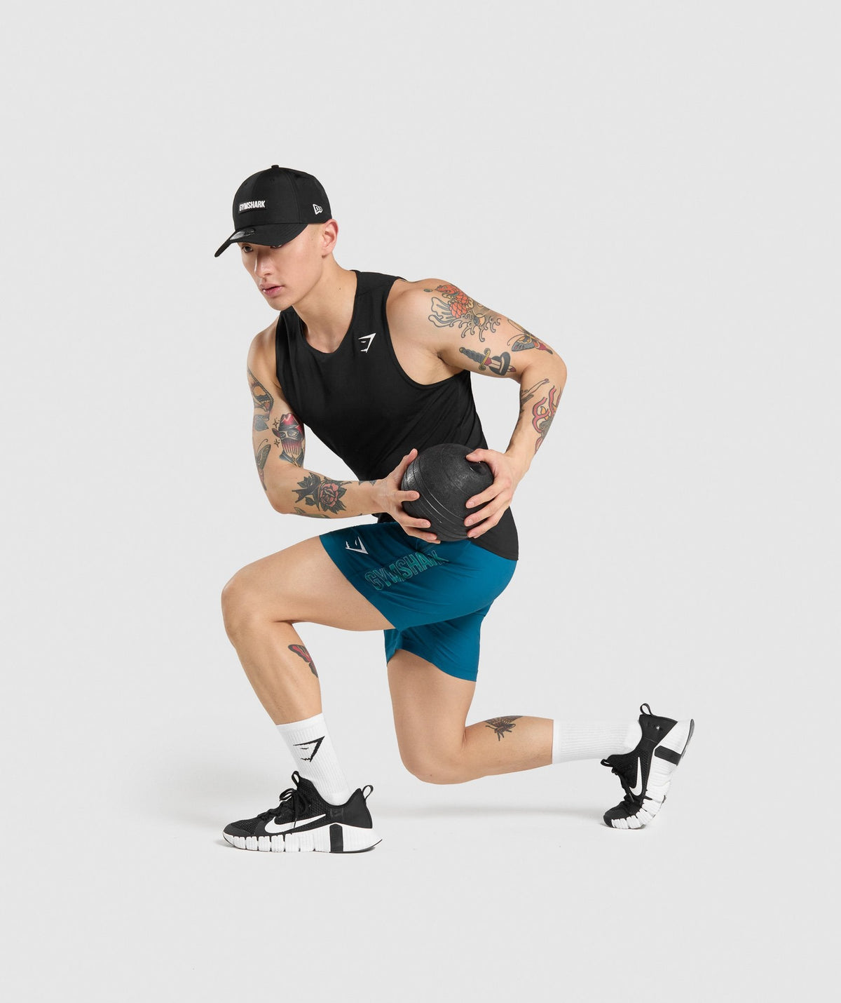 Gymshark Graphic Sport Shorts - Teal