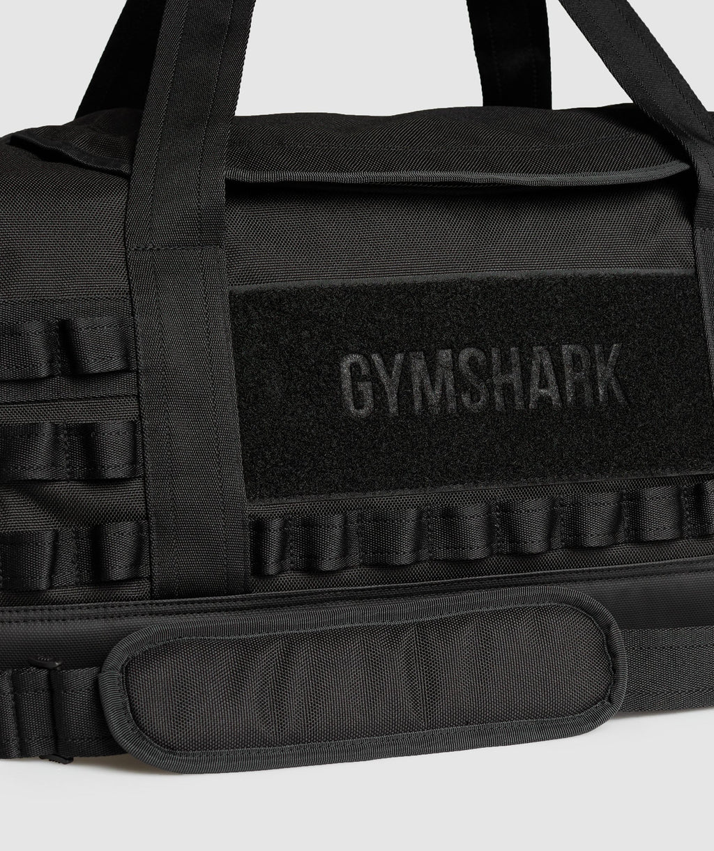 Gymshark Tactical Large Barrel Bag - Black