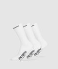 Gymshark Wordmark Crew 3pk - White