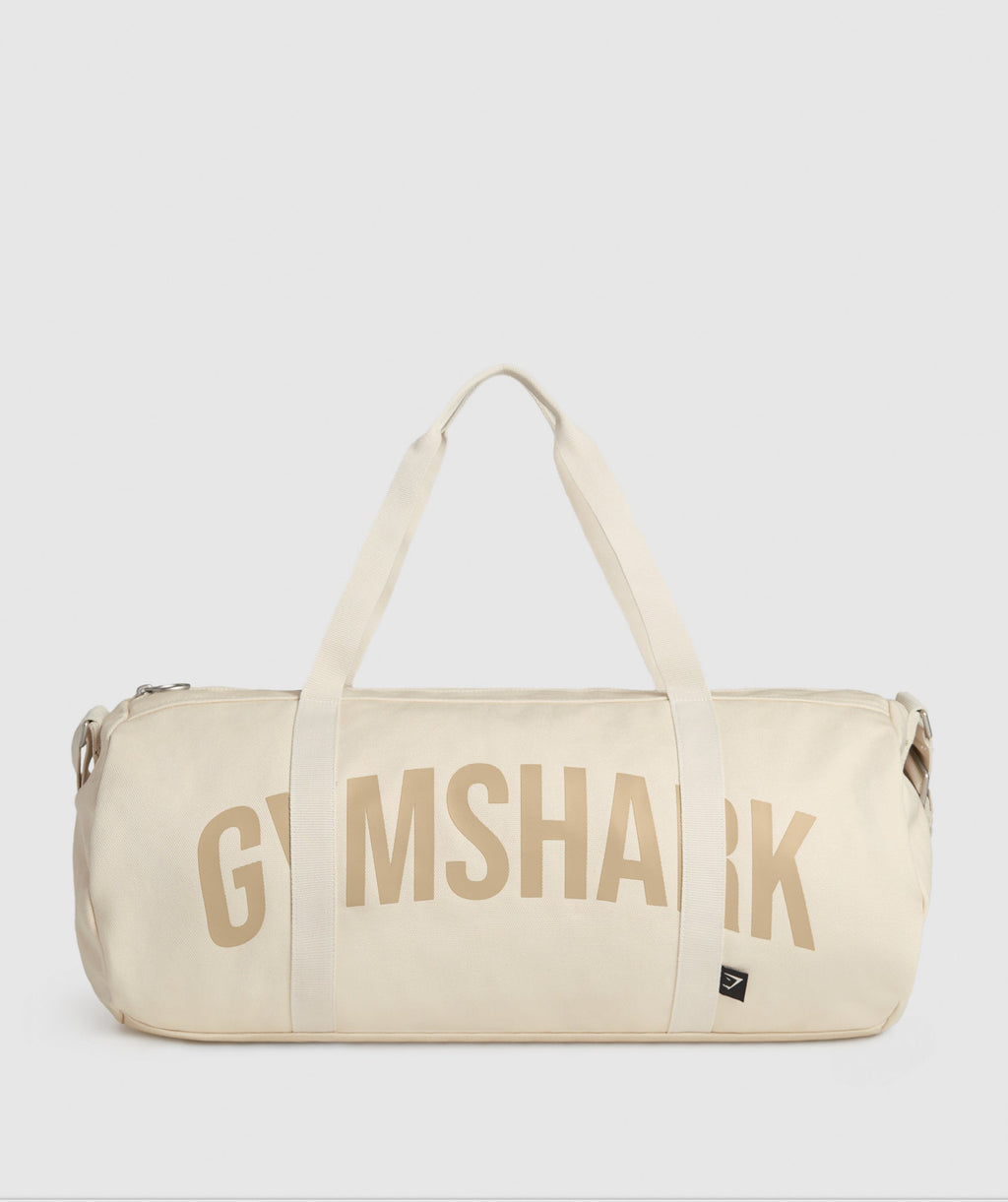 Gymshark Power Holdall - Ecru White