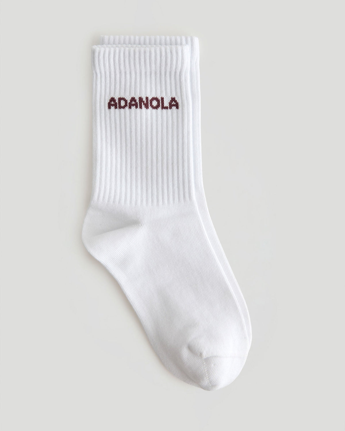 3 Pack Multi Branding Socks - Damson/White