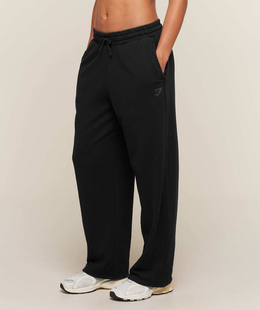 Gymshark Power Straight Leg Pants - Black/Wash