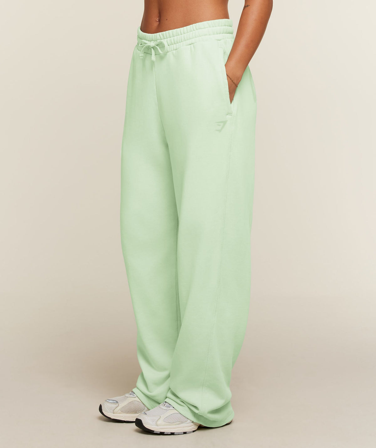Gymshark Power Straight Leg Pants - Sprint Green/Wash