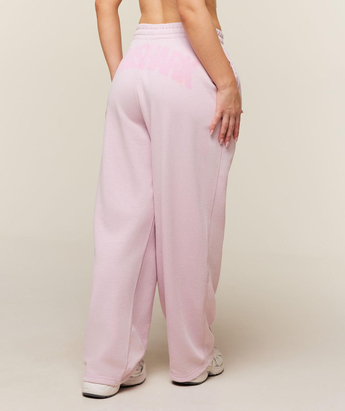 Gymshark Power Straight Leg Pants Short - Haze Pink/Wash