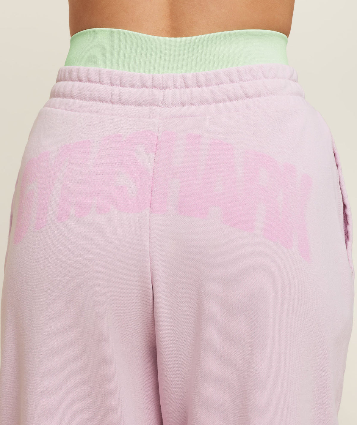 Gymshark Power Straight Leg Pants Short - Haze Pink/Wash