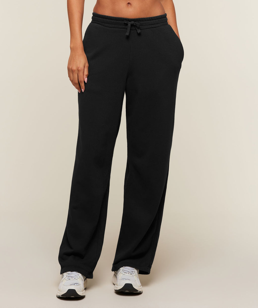 Gymshark Power Straight Leg Pants Tall - Black/Wash