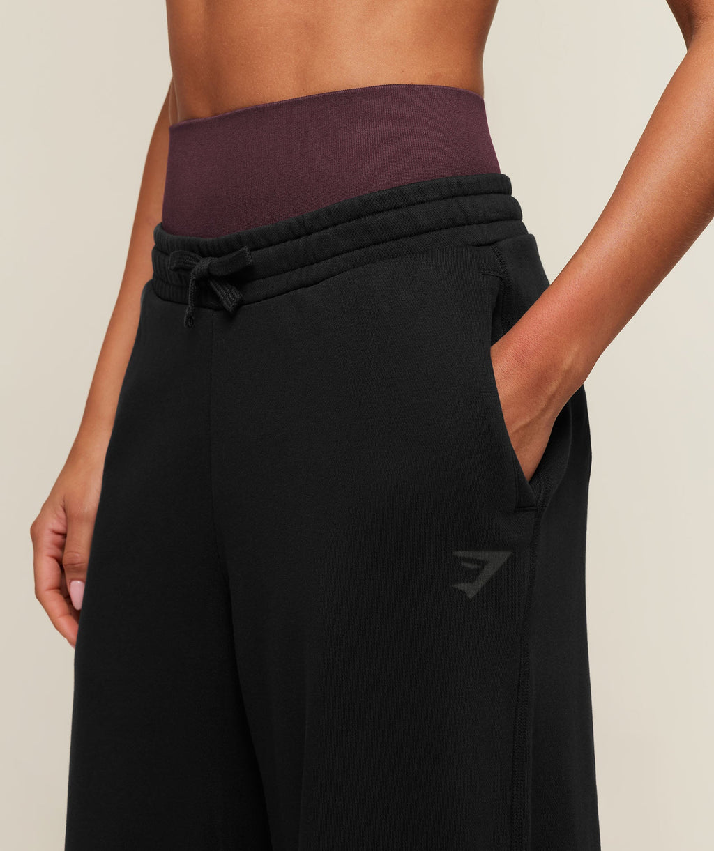 Gymshark Power Straight Leg Pants Tall - Black/Wash